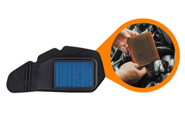 Kiểm tra lọc gió động cơ xe máy để khắc phục tình trạng ì ga