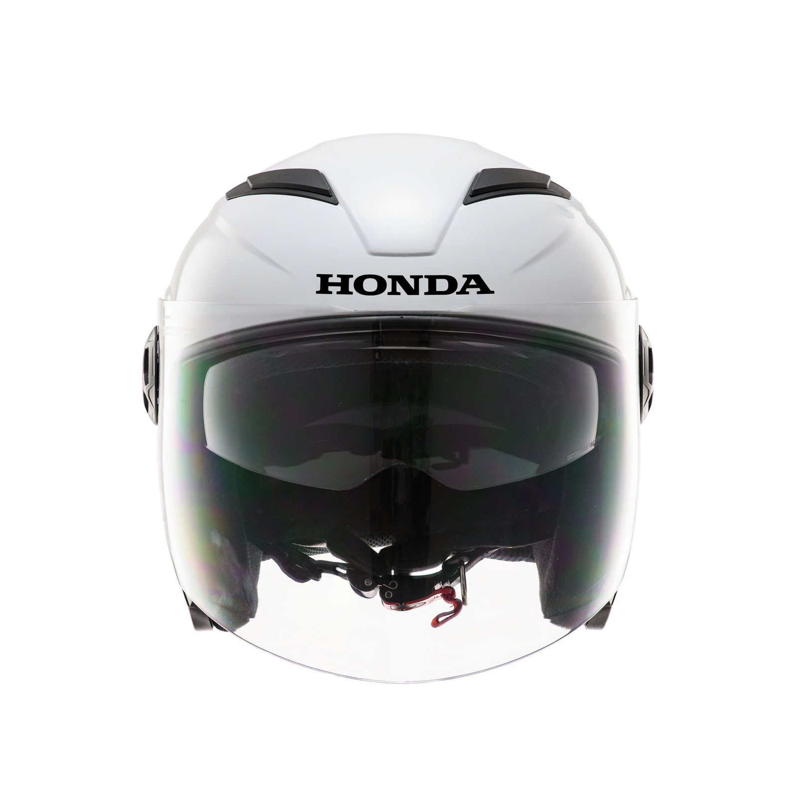 Kiểm tra tem mác và độ hoàn thiện của một chiếc mũ bảo hiểm xe máy Honda chất lượng cao