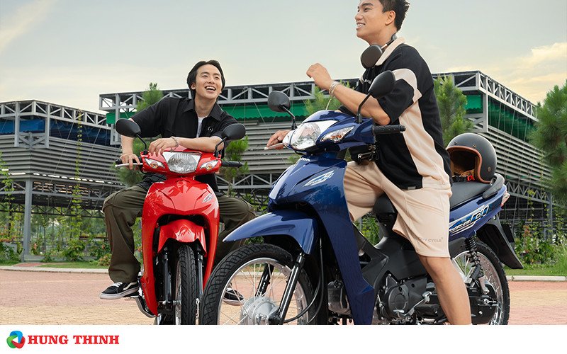 Kiểu dáng xe Honda Wave Alpha mới với phối màu hiện đại