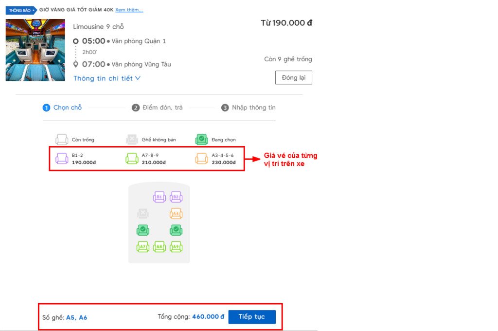 Lựa chọn chỗ ngồi thoải mái trên xe Limousine