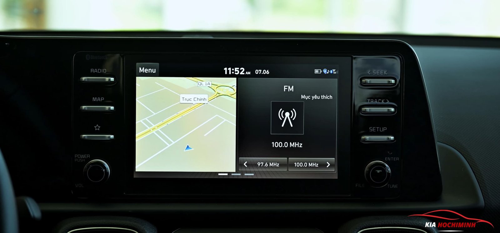 Màn hình giải trí trung tâm 10.25 inch trên Kia Sonet