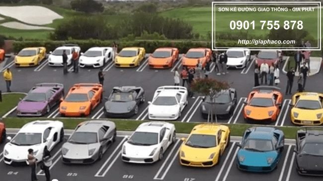 Mặt bằng bố trí vạch sơn bãi đỗ xe ô tô hợp lý