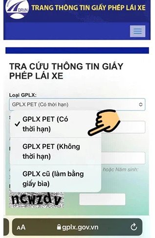 Mặt trước của giấy phép lái xe thẻ nhựa PET hiển thị rõ ràng dãy số seri