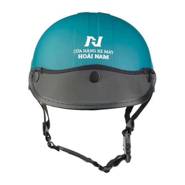 Mặt trước của mũ in logo Xe máy Hoàng Nam