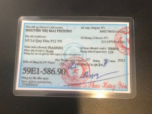 Mẫu cavet xe máy cũ với nền xanh