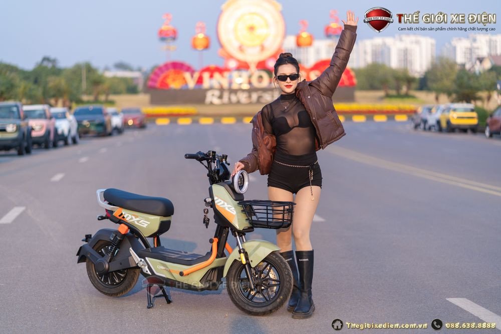 Mẫu xe đạp điện thiết kế thể thao cá tính cho học sinh