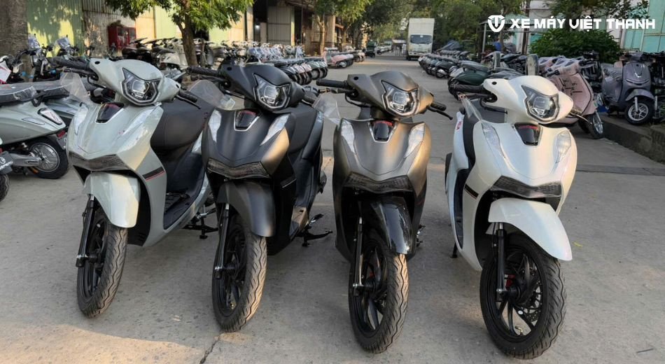 Mẫu xe máy ga 50cc Velia của hãng Espero - xe máy không cần bằng lái