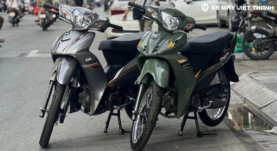 Mẫu xe SYM Elegant Sport 50cc vành nan