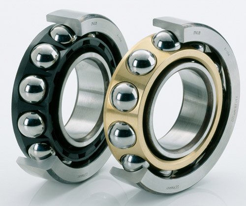 Minh họa các loại vòng bi tiếp xúc góc được sử dụng trong hệ thống truyền động của xe máy.