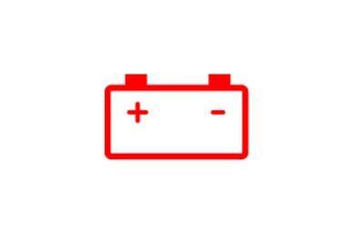 Minh họa đèn báo lỗi ắc quy trên bảng điều khiển xe hơi