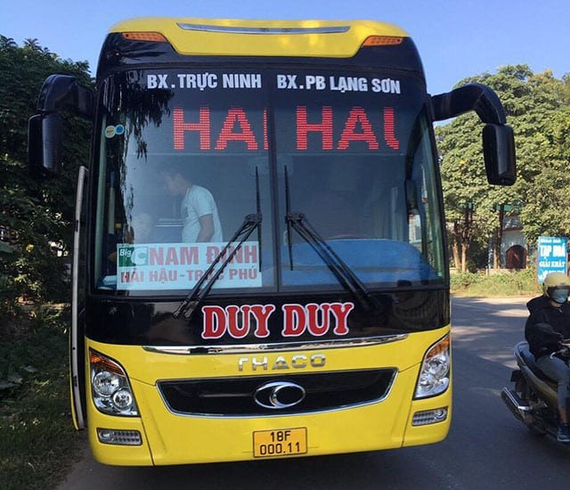 Minh họa một chiếc xe khách giường nằm hiện đại sẵn sàng phục vụ tuyến xe Nam Định Lạng Sơn