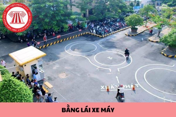 Minh họa quy trình cấp lại bằng lái xe máy khi bị mất