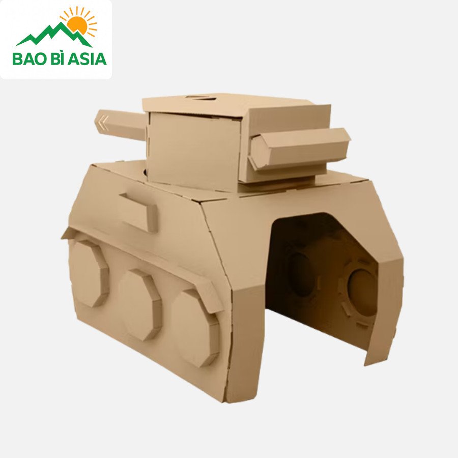 Hướng Dẫn Làm Xe Bằng Bìa Cát Tông Chi Tiết Mô hình xe tăng bằng giấy 1