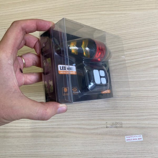 Mô tả ánh sáng đèn xi nhan xe đạp đang hoạt động