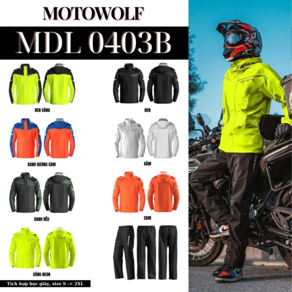 Mô tả hình ảnh về các loại áo mưa đi xe máy chất lượng cao