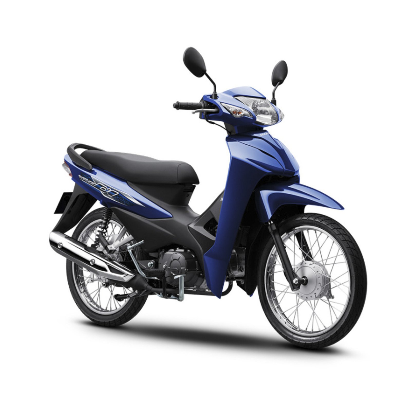 Một chiếc Wave Alpha màu xanh biểu tượng