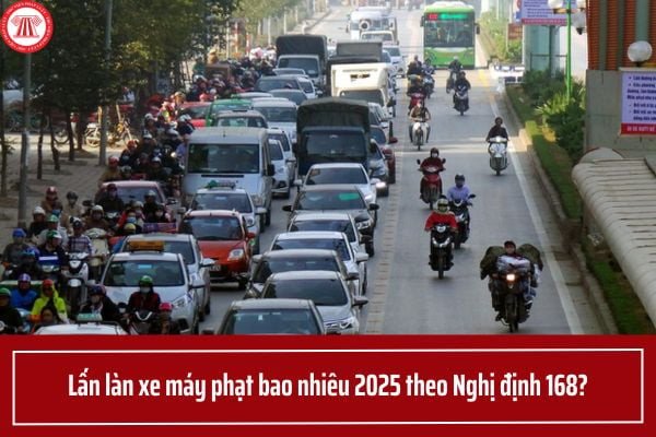 Mức phạt đối với lỗi đi sai làn đường của xe máy