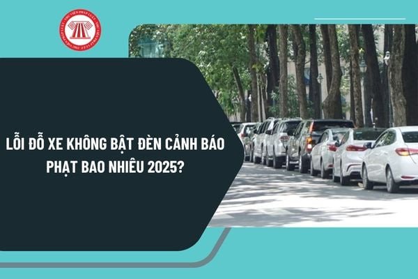 Mức phạt lỗi đỗ xe không bật đèn cảnh báo đối với xe ô tô