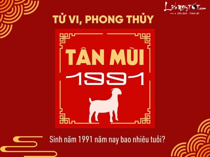 Sinh Năm 91 Bao Nhiêu Tuổi