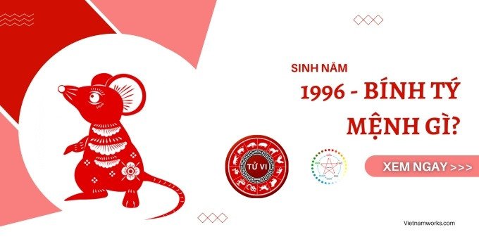 Người sinh năm 1996 cầm tinh con Chuột