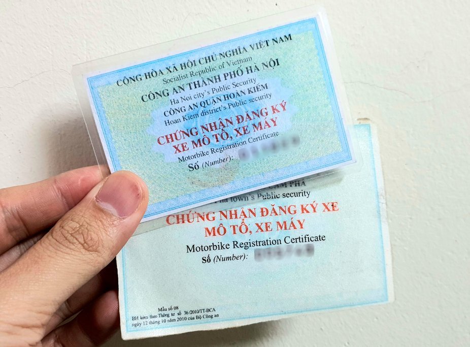 Nhận biển số xe máy mới