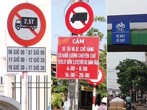 Nhận diện biển báo cấm xe tải theo quy định mới nhất