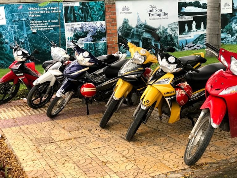 Nhiều lựa chọn xe máy tại cửa hàng cho thuê