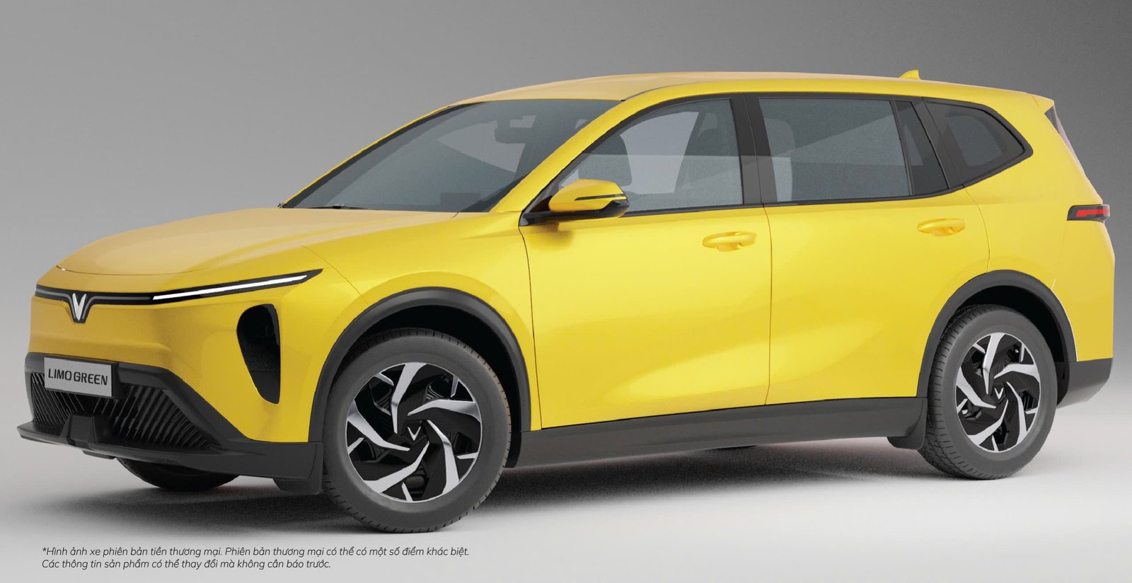 Nội thất rộng rãi và các chi tiết màu sắc hài hòa của một chiếc xe điện 7 chỗ, tập trung vào sự thoải mái của hành khách