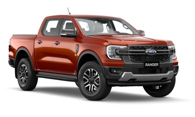 Nội thất xe bán tải Ford Ranger với ghế ngồi bọc da cao cấp