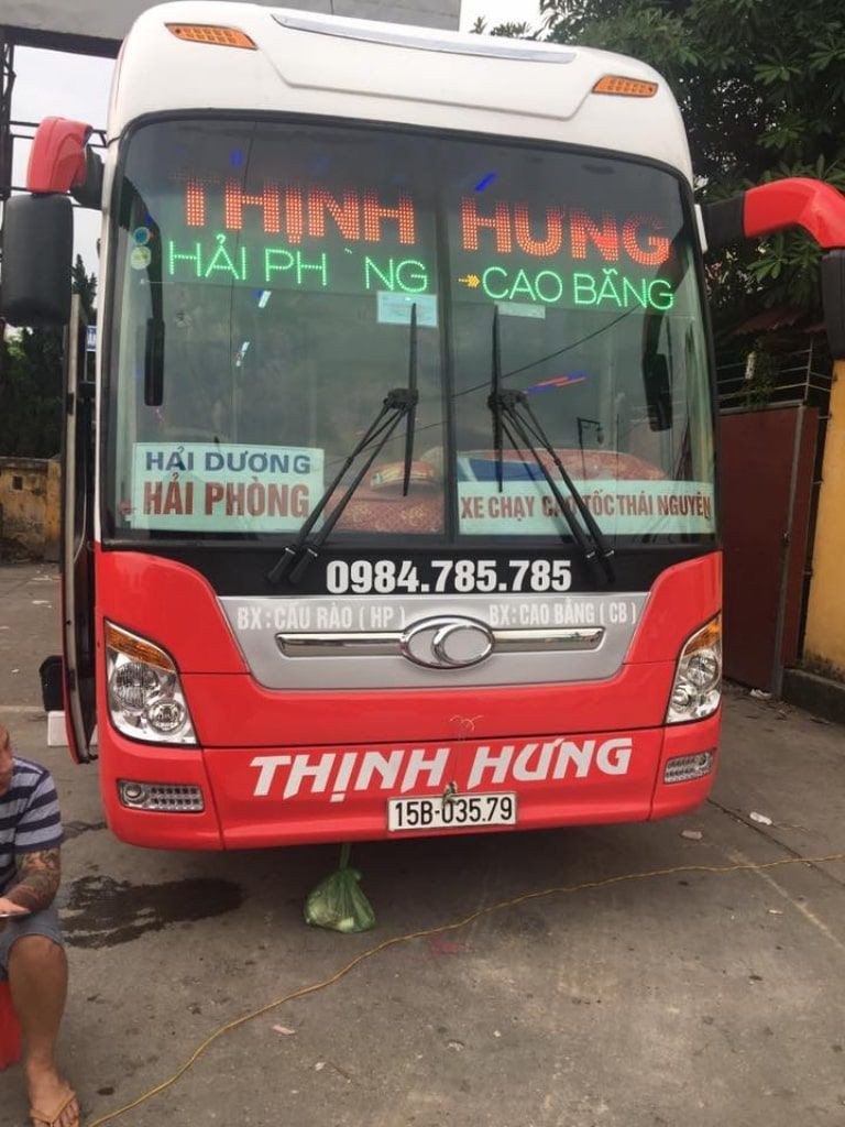 Nội thất xe giường nằm Thịnh Hưng VIP phục vụ tuyến Hải Phòng Bắc Giang