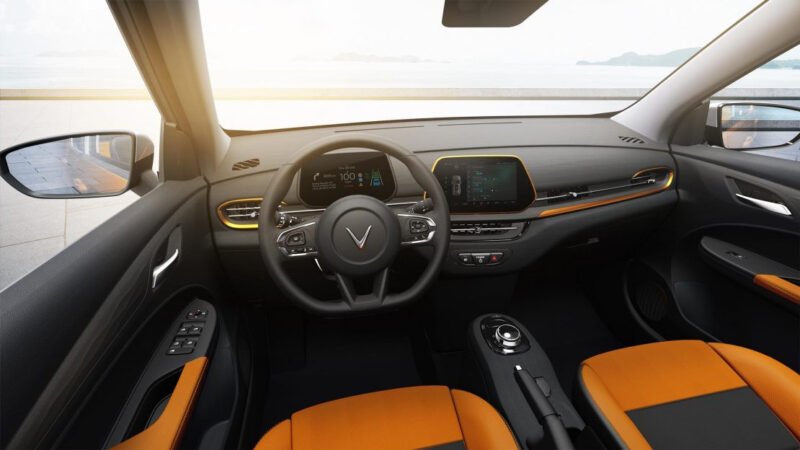 Nội thất xe VinFast VF 5 Plus với ghế bọc da