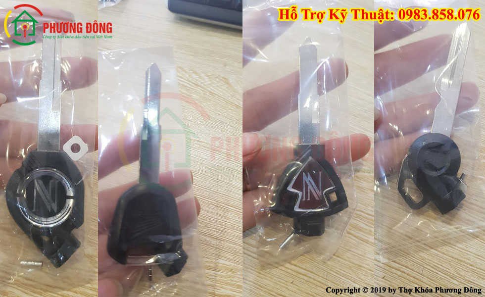 Phôi chìa khóa từ xe máy Honda chưa được gia công