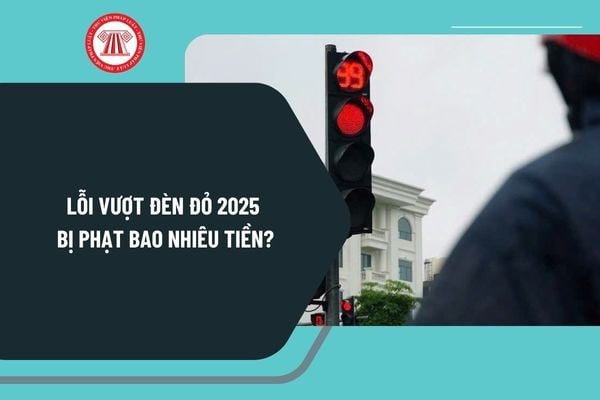 Quy định mới về mức phạt lỗi vượt đèn đỏ xe ô tô và xe máy áp dụng từ năm 2025