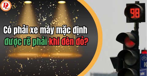 Quy định về việc xe máy được phép rẽ phải khi đèn đỏ tại các ngã tư giao thông ở Việt Nam