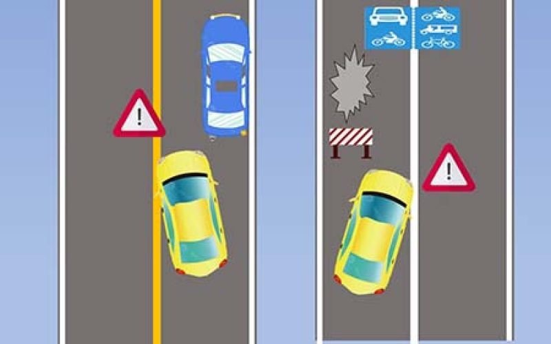 Quy định xử phạt đối với lỗi đè vạch vàng liền của xe ô tô