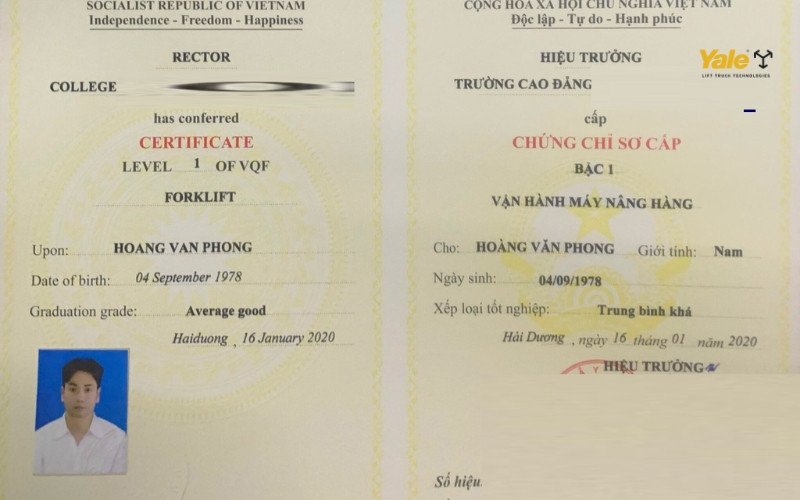 Quy trình cấp chứng chỉ vận hành xe nâng chuyên nghiệp