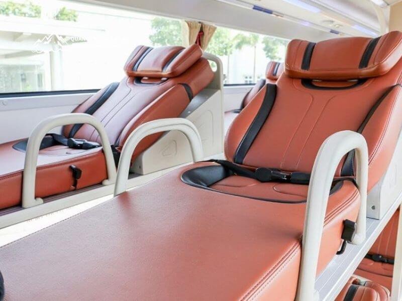 Quy trình đặt vé và chọn vị trí nằm trên xe giường nằm