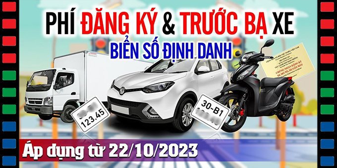 Quy trình nộp lệ phí đăng ký xe máy theo biển số định danh
