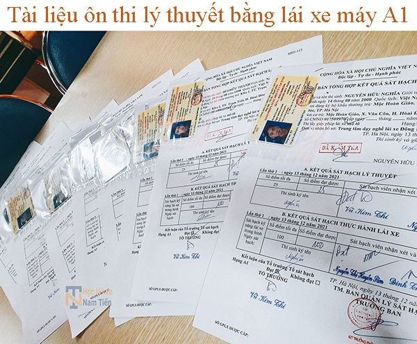Quy trình ôn tập và cấu trúc bài thi lý thuyết bằng lái xe máy A1