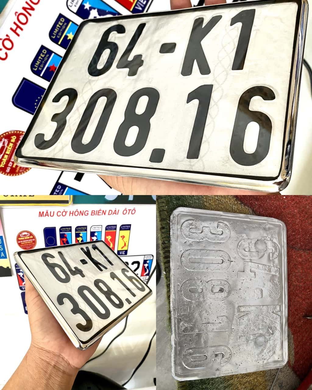 Quy trình sơn lại các con số trên biển số xe máy