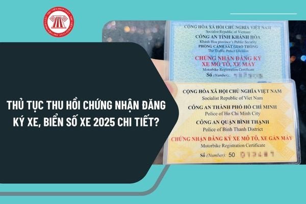 Quy trình thu hồi giấy tờ xe cơ giới tại cơ quan chức năng