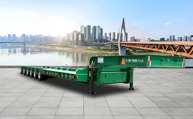 Rơ moóc xe máy chất lượng cao với hệ thống lốp và trục bánh xe được thiết kế kỹ lưỡng