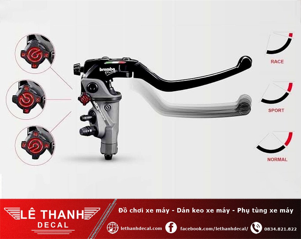 Tay thắng Brembo với thiết kế cơ khí chính xác trên cùm phanh