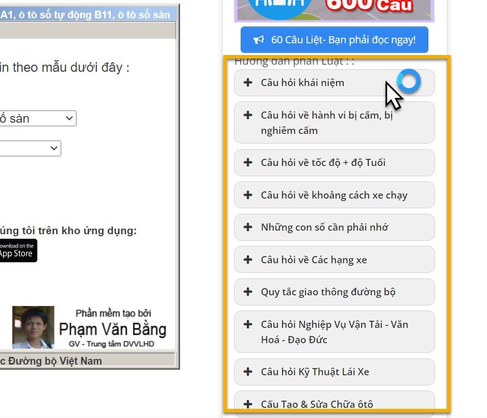 Thí sinh đang tập trung cao độ khi thực hành làm bài thi lý thuyết mô phỏng trên máy tính