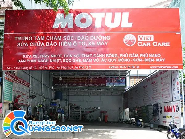 Thiết kế biển hiệu sửa chữa xe máy chuyên nghiệp