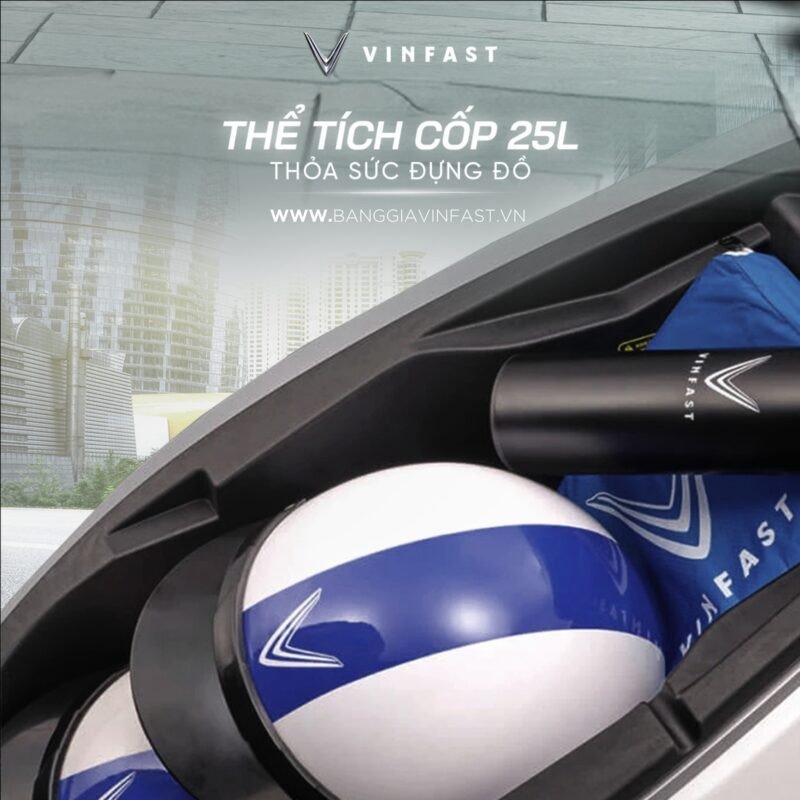 Thiết kế cốp xe rộng rãi trên xe điện VinFast