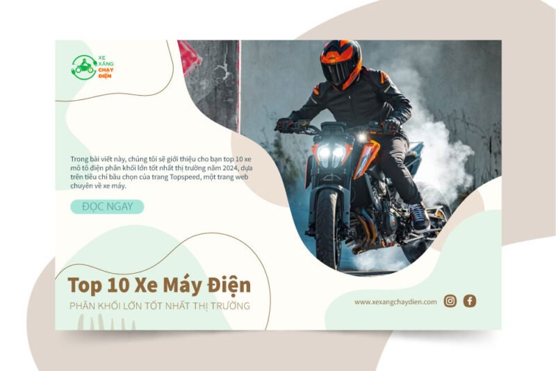 Thiết kế thể thao của một chiếc mô tô điện phân khối lớn hiệu suất cao