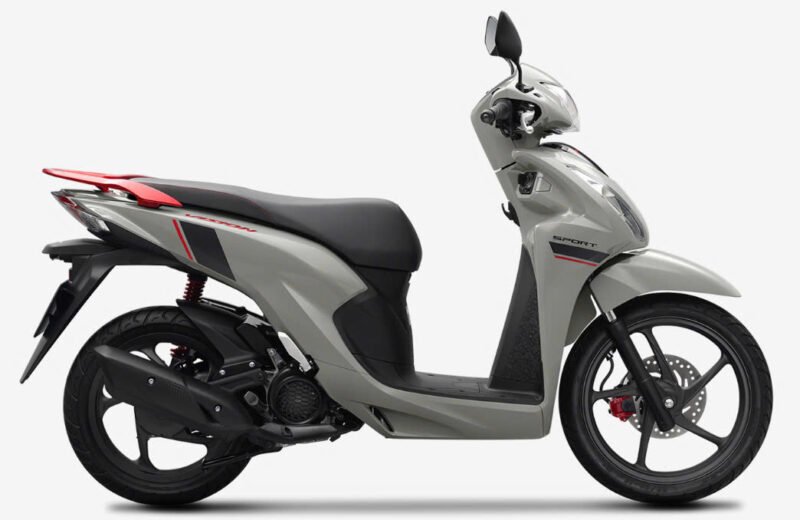 Thiết kế tổng thể Honda Vision thế hệ mới với đèn LED ấn tượng