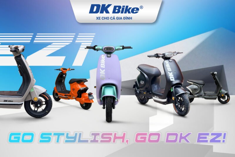 Thiết kế xe điện DK Bike EZ1 với phong cách trẻ trung