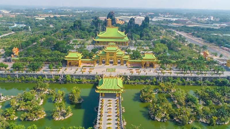 Toàn cảnh khu du lịch Đại Nam nhìn từ trên cao